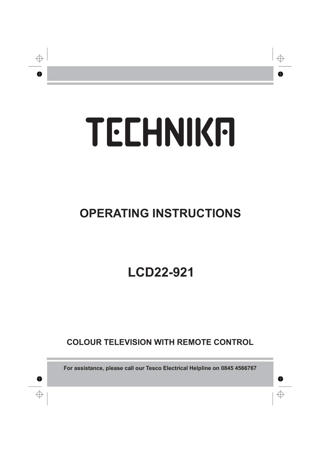 Technika LCD22-921 manual 