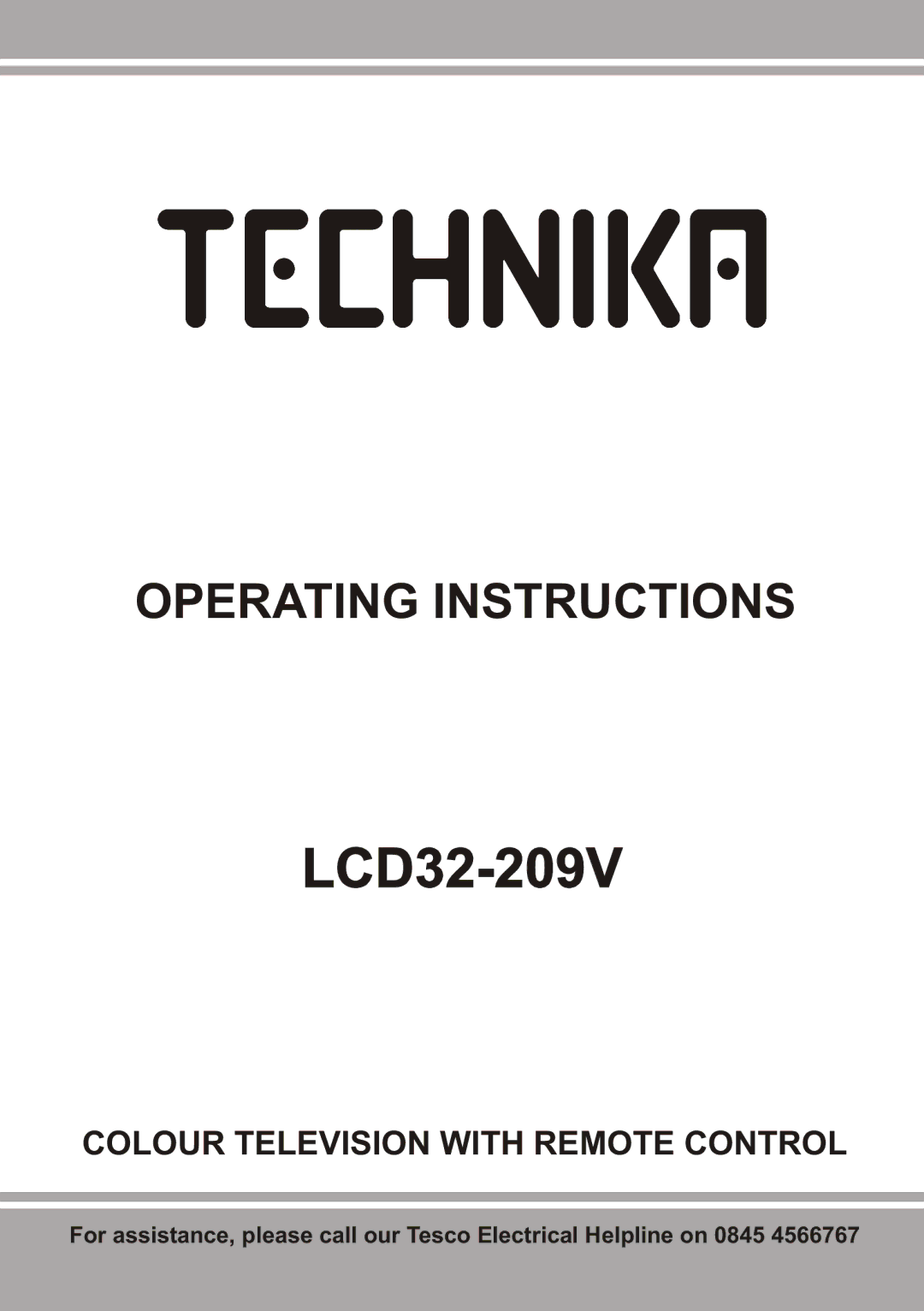 Technika LCD32-209V manual 