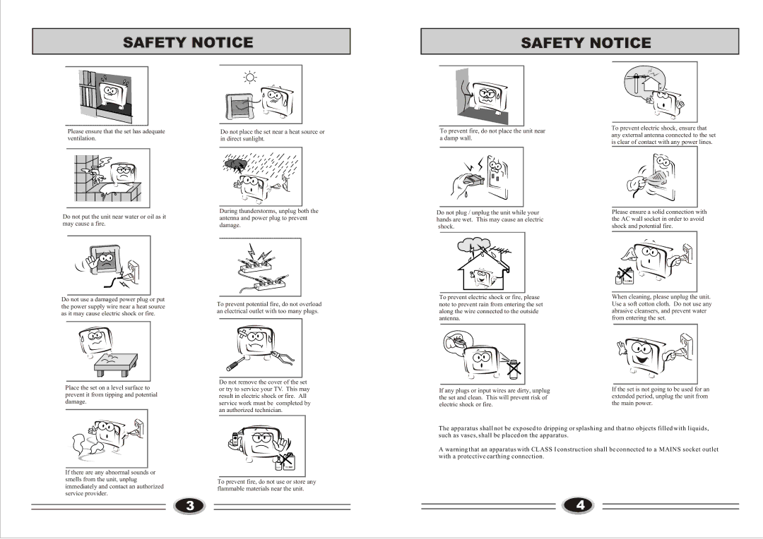 Technika LCD32-407B manual Safety Notice 