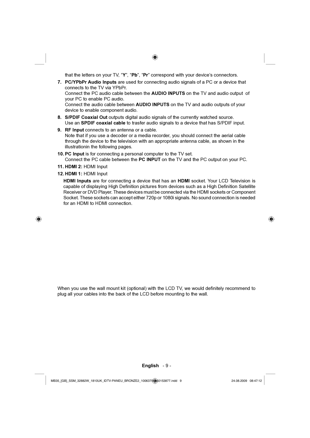 Technika LCD32-909V manual English 