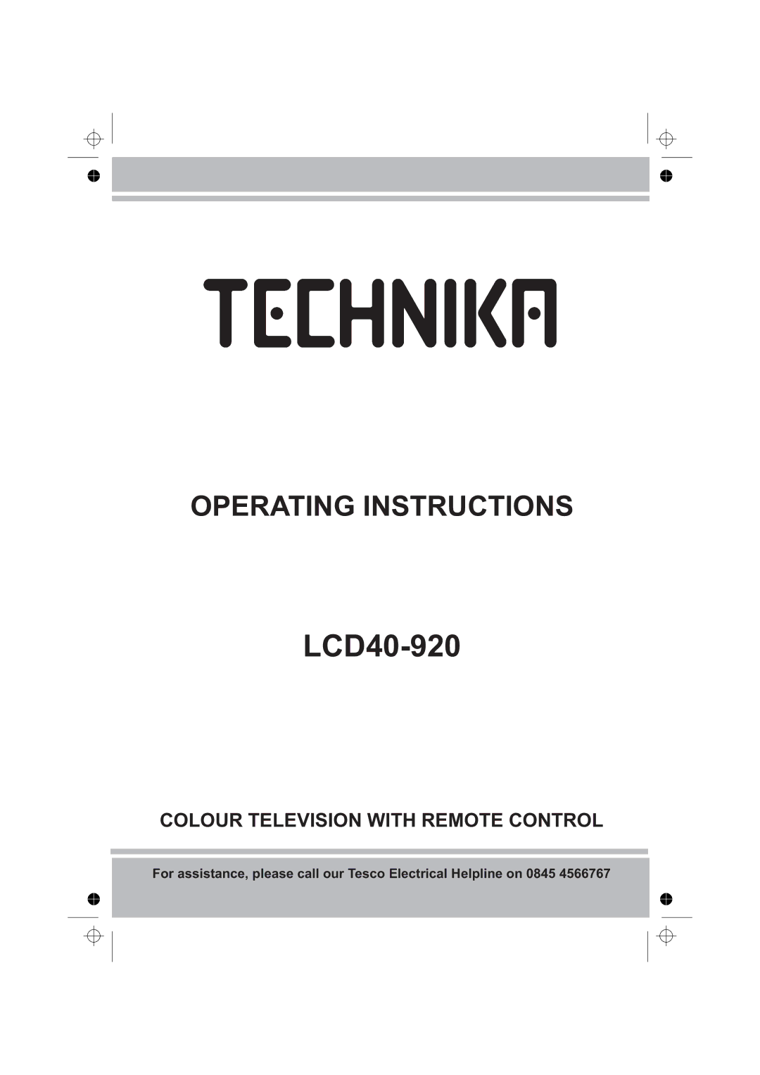 Technika LCD40-920 manual 