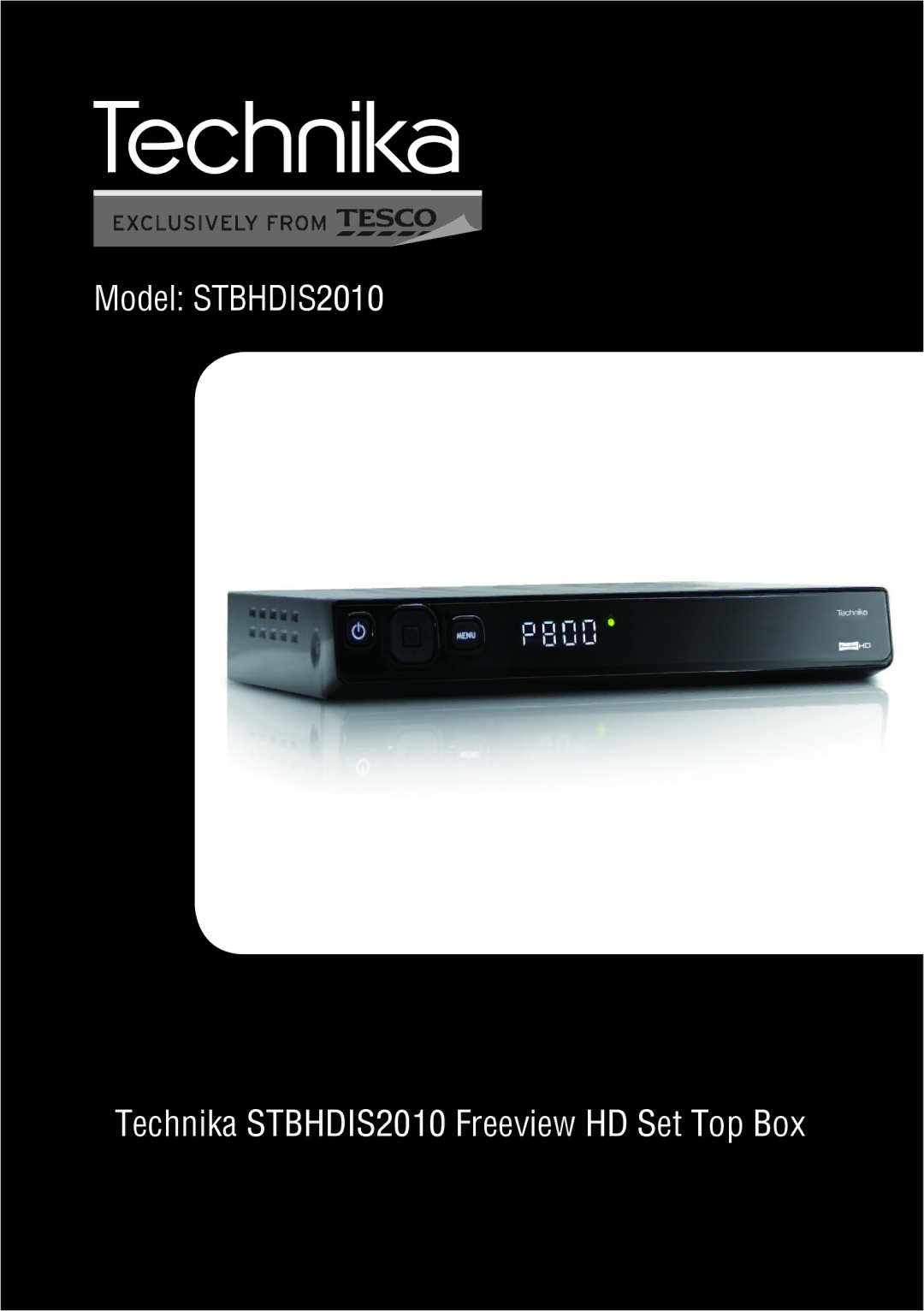 Technika manual Technika STBHDIS2010 Freeview HD Set Top Box 