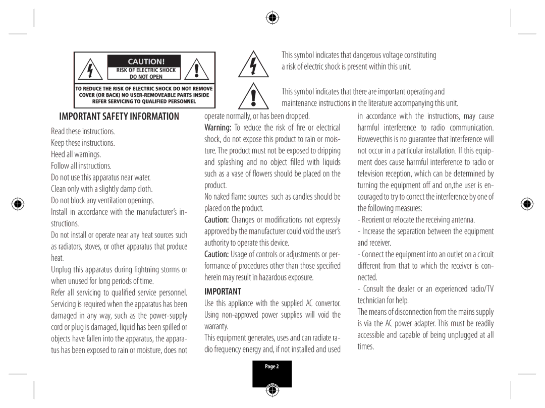 Technika X800 manual Follow all instructions, Install in accordance with the manufacturer’s in- structions 