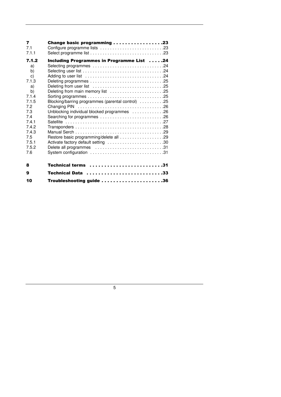 TechniSat 1 manual 