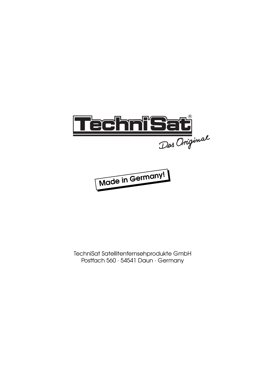 TechniSat AX1 operating instructions 