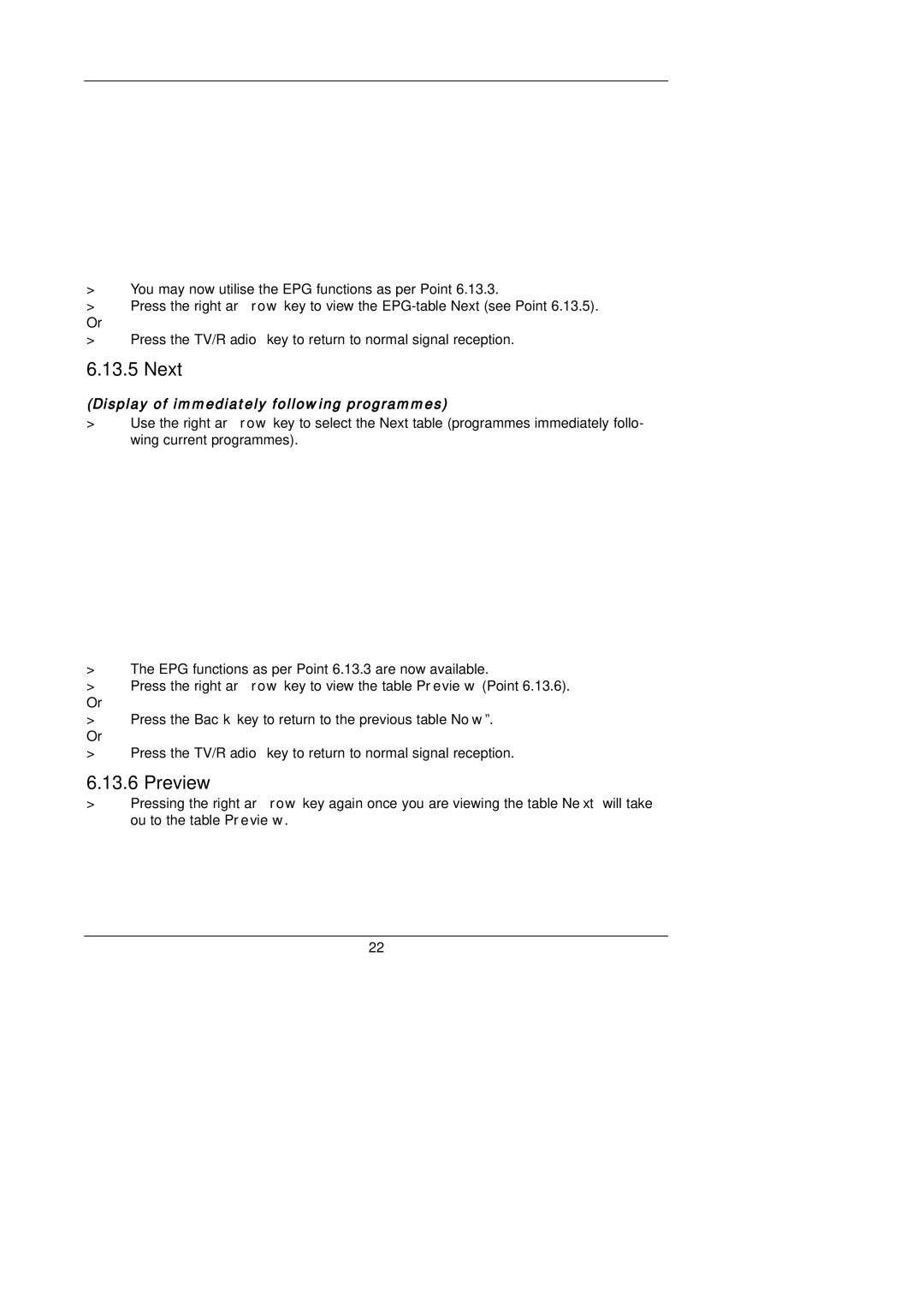 TechniSat DigiBox VIACCESS instruction manual Next, Preview 