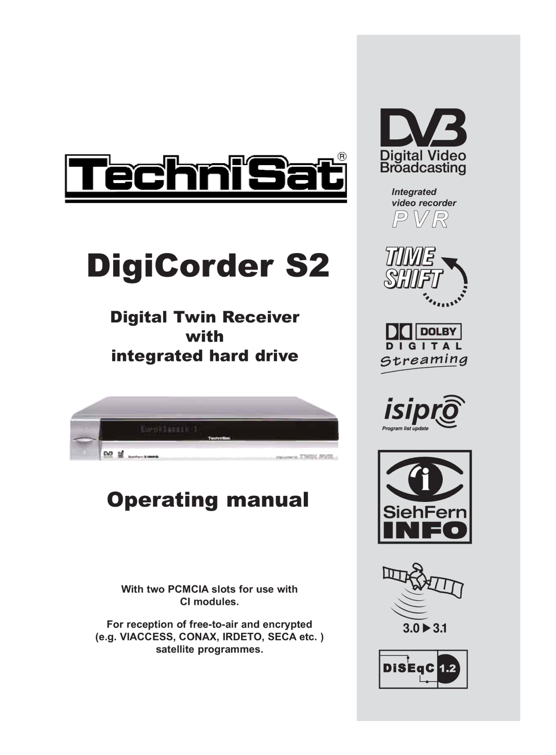 TechniSat DigiCorder S2 manual DiSEqC 