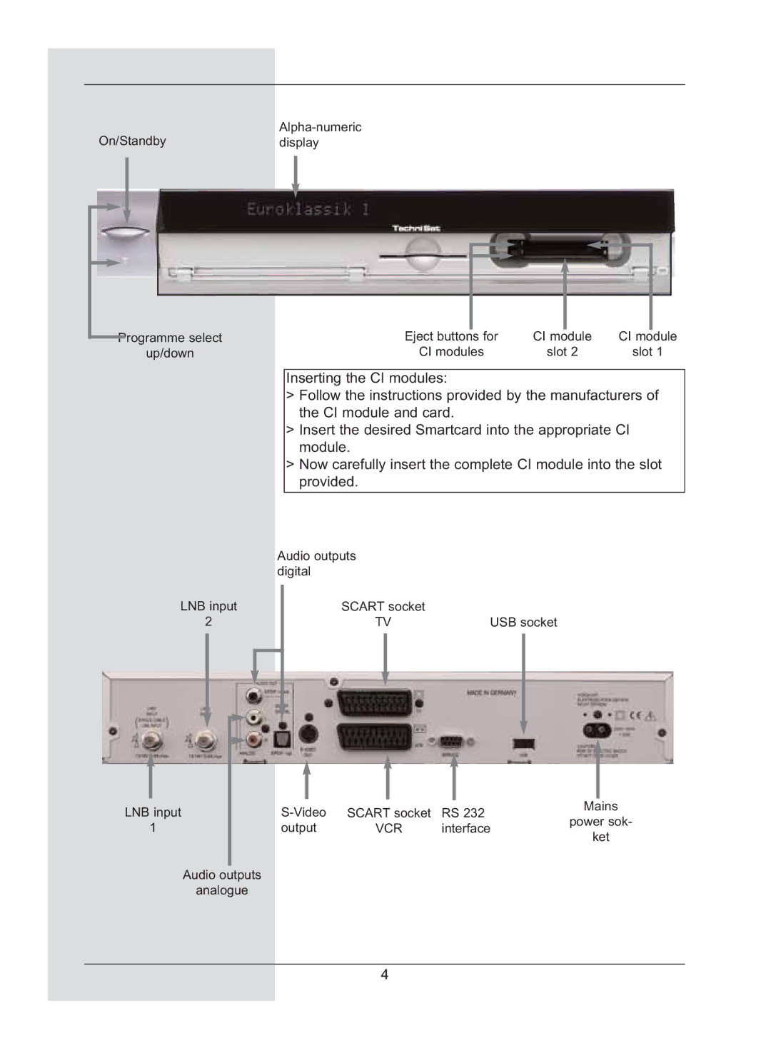 TechniSat DigiCorder S2 manual Vcr 