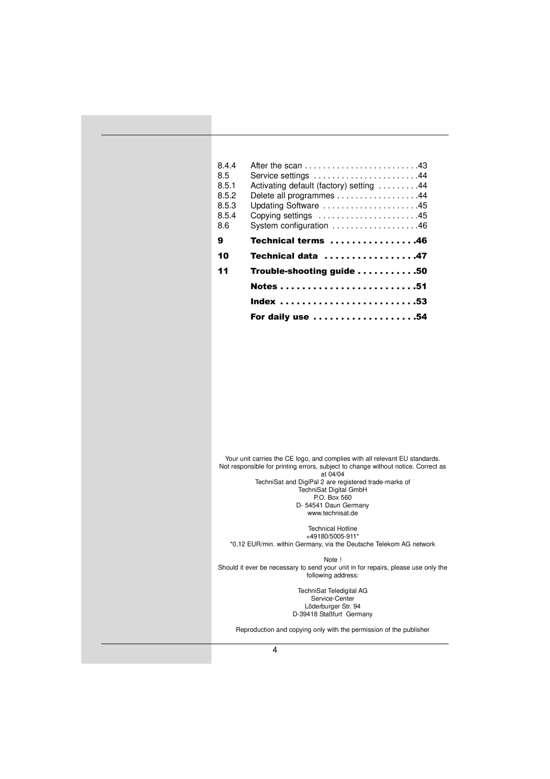 TechniSat DigiPal 2 manual 