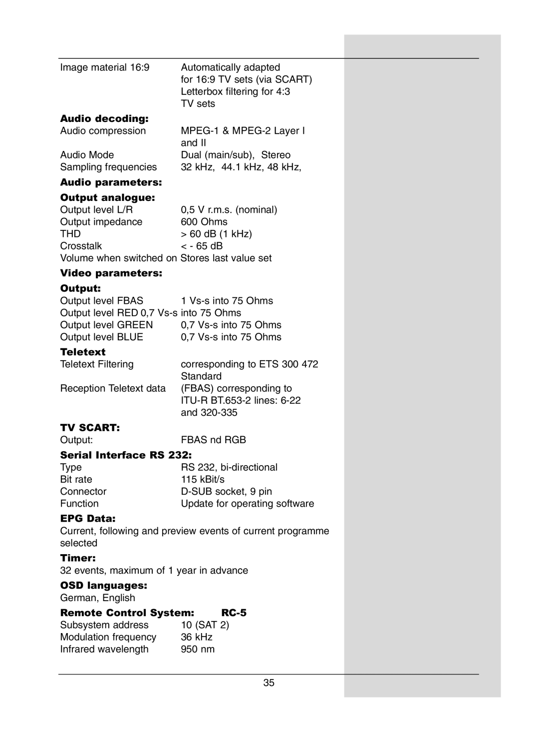 TechniSat DigiPal1 manual Thd 