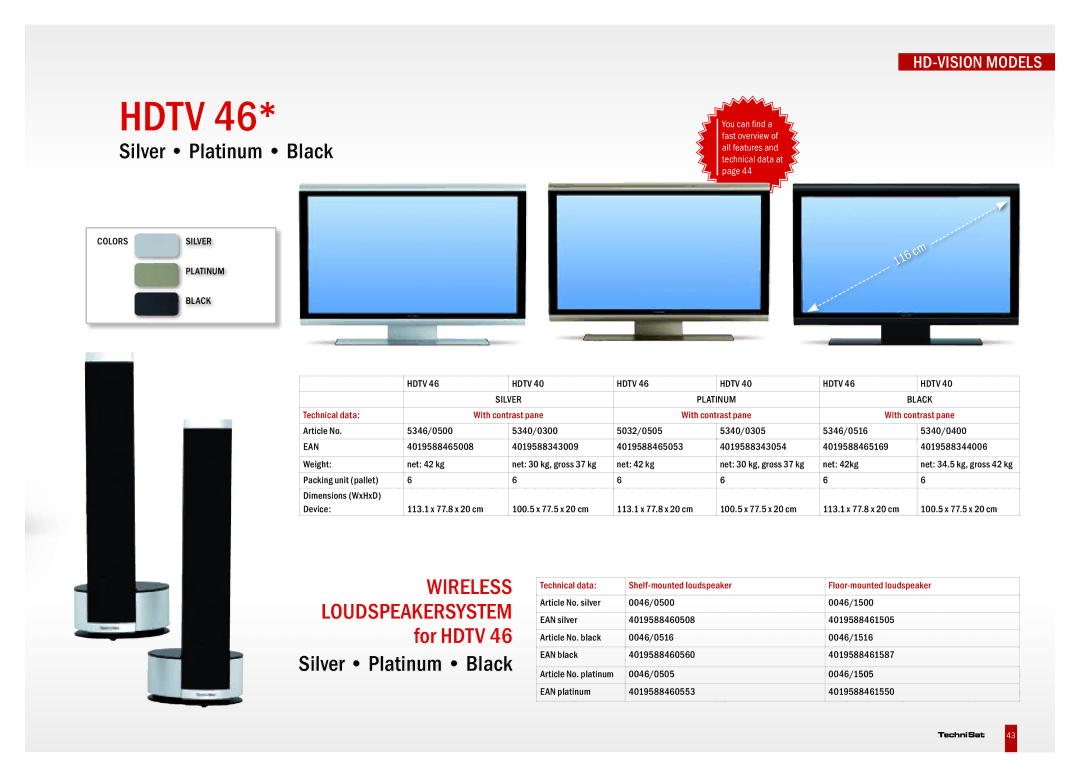 TechniSat DVB-T, DVB-S, DVB-C manual Hdtv Silver Platinum Black 