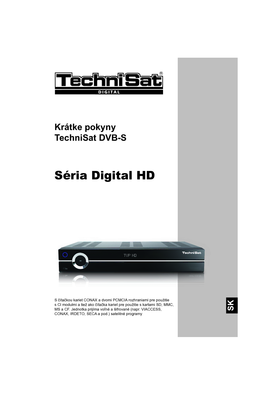 TechniSat DVB-S manual Séria Digital HD 