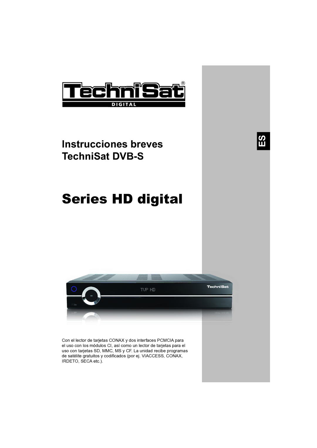 TechniSat DVB-S manual Series HD digital 