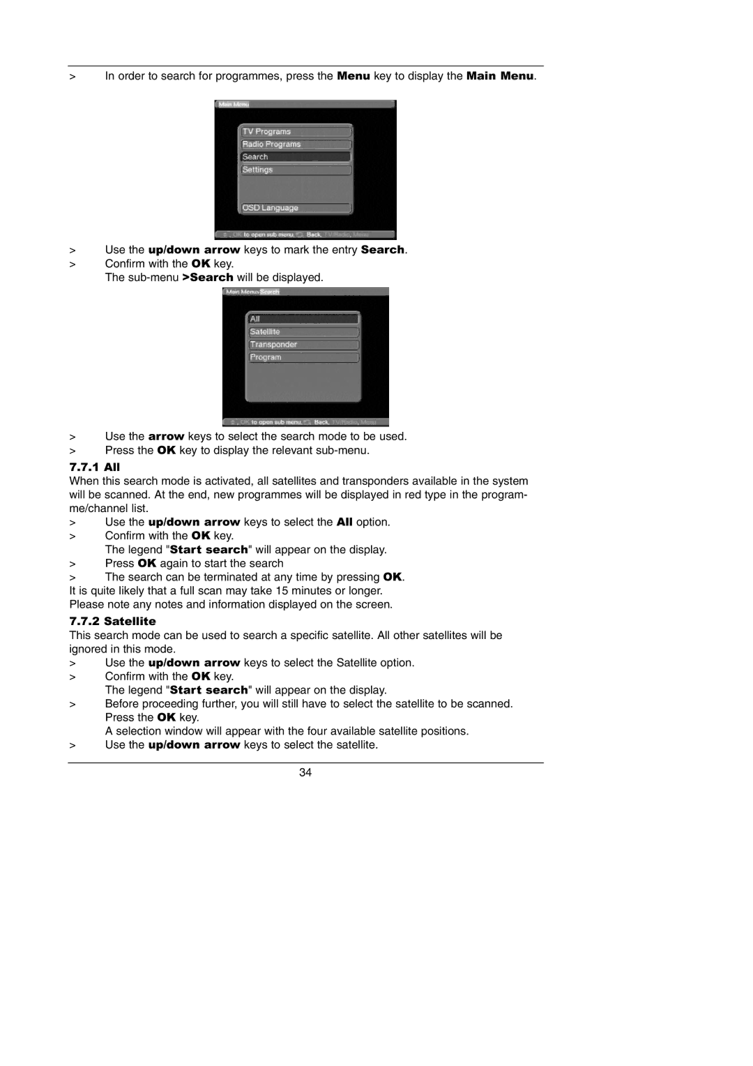 TechniSat Integrated IRDETO instruction manual 