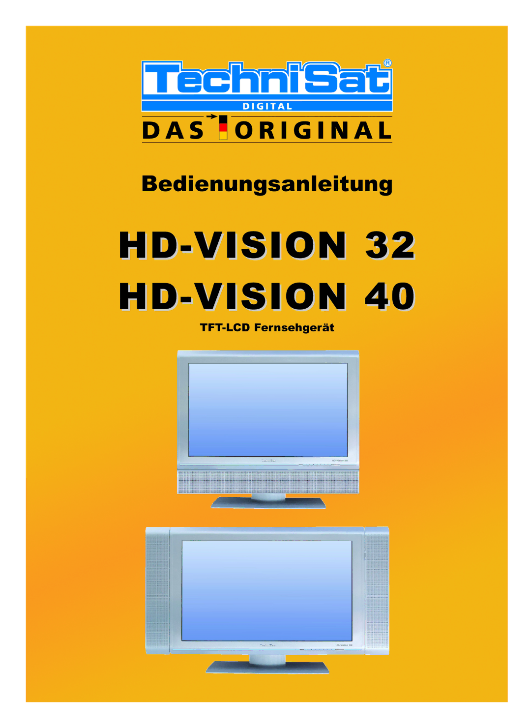 TechniSat LX66A manual HD-VISION 32 HD-VISION, TFT-LCD Fernsehgerät 