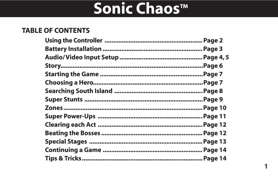 Techno Source Spinball, Chaos, 10615 manual 