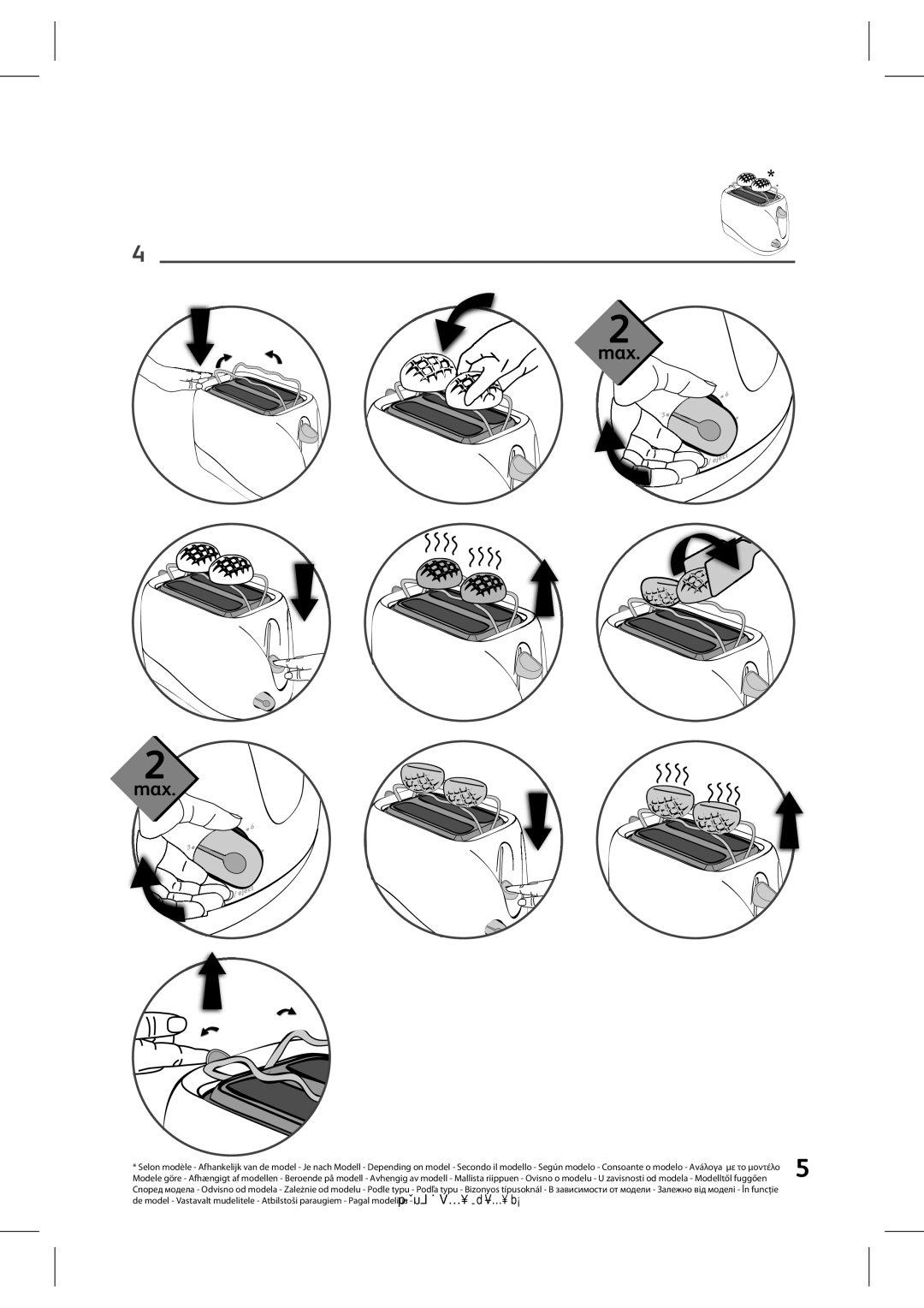 Tefal 539815 manual Max 