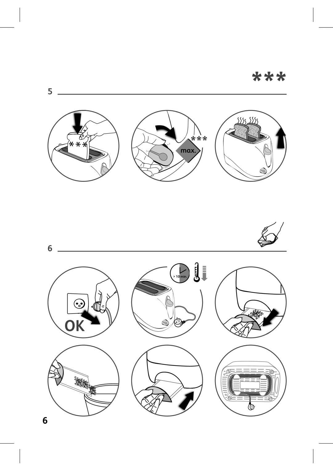 Tefal 539815 manual 10 MIN 