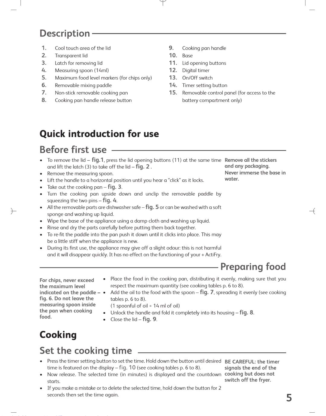 Tefal ACTIFRY manual 