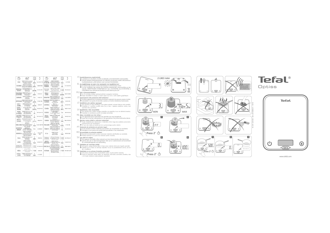 Tefal BC5041A9 manual FI Huolehtikaamme ympäristöstä, IT Partecipiamo alla protezione dell’ambiente, SV Var rädd om miljön 