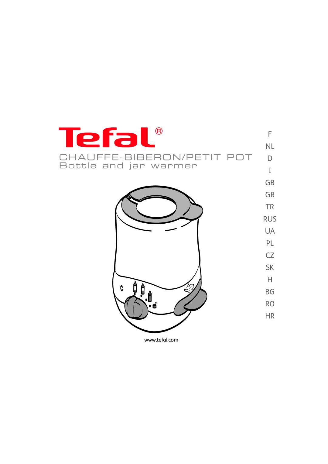 Tefal BH1250J8 manual CHAUFFE-BIBERON/PETIT POT Bottle and jar warmer 