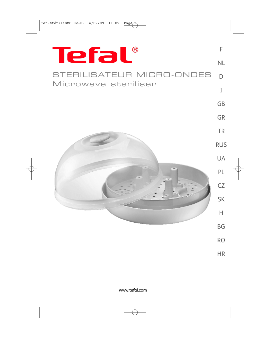 Tefal BH1311J8 manual Sterilisateur MICRO-ONDES Microwave steriliser 