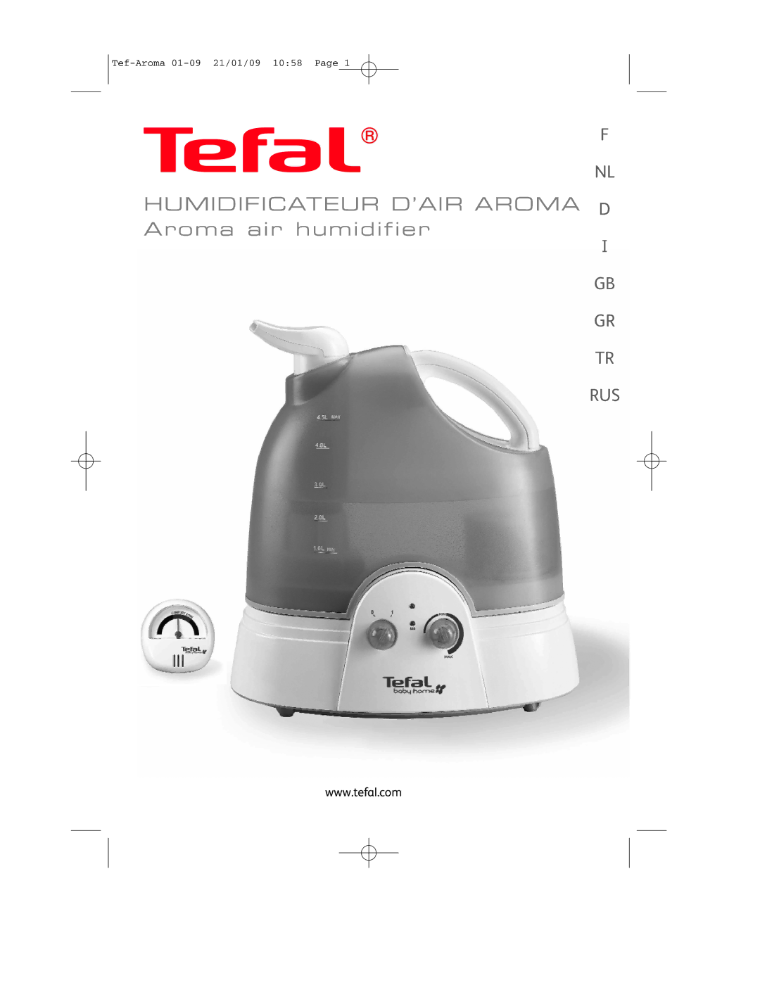 Tefal BH4390A0 manual Humidificateur D’AIR Aroma D 