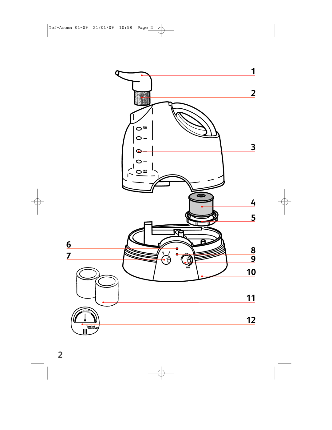 Tefal BH4390A0 manual Tef-Aroma 01-09 21/01/09 1058 