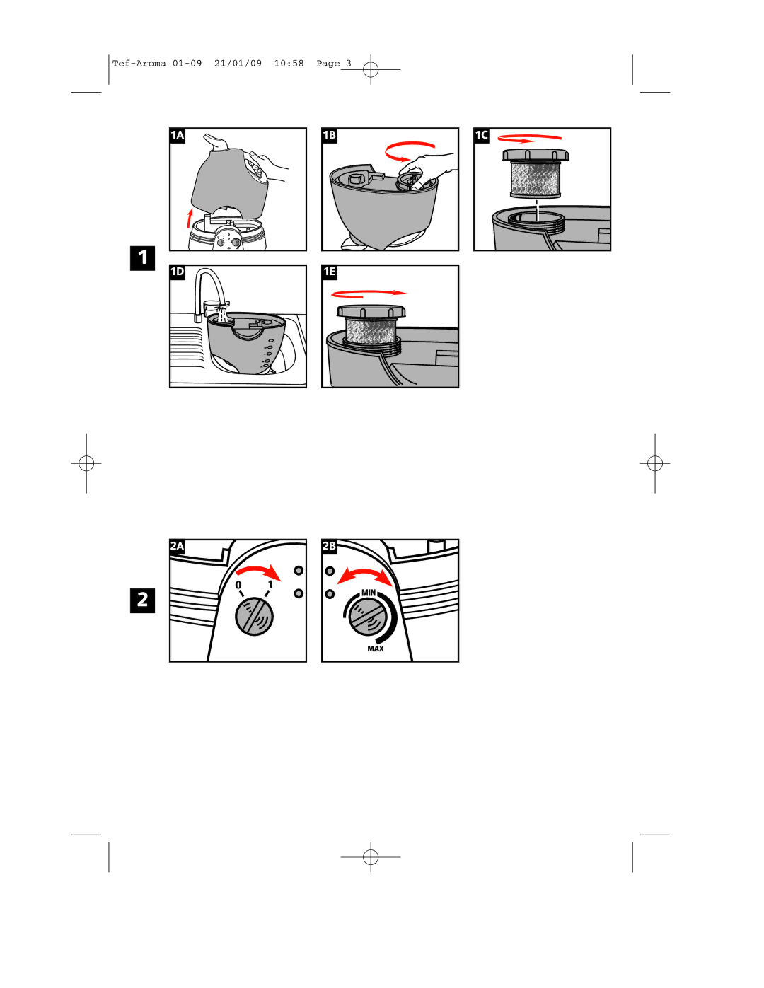 Tefal BH4390A0 manual Tef-Aroma 01-09 21/01/09 1058 