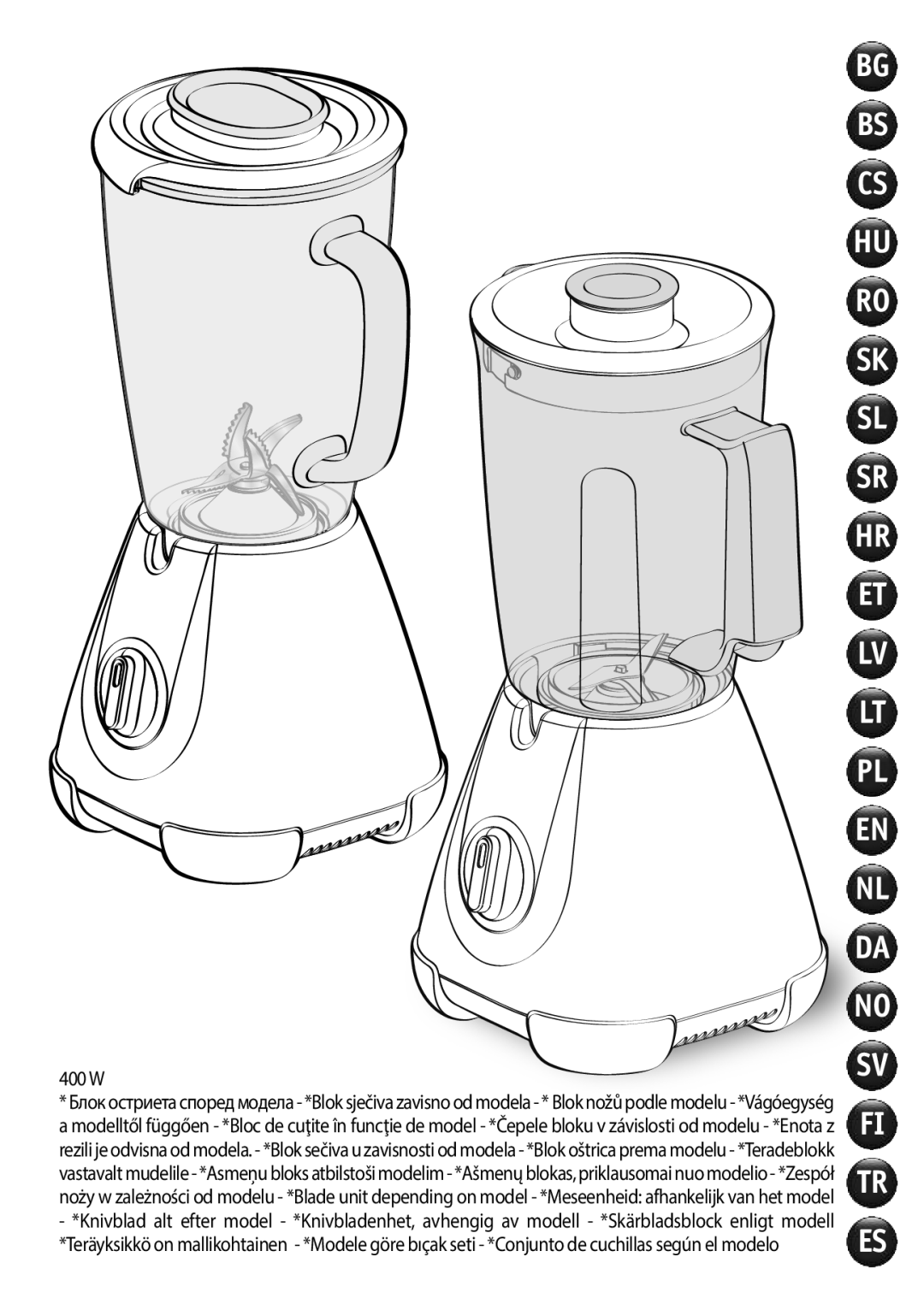 Tefal BL3008AC, BL300838 manual 400 W 