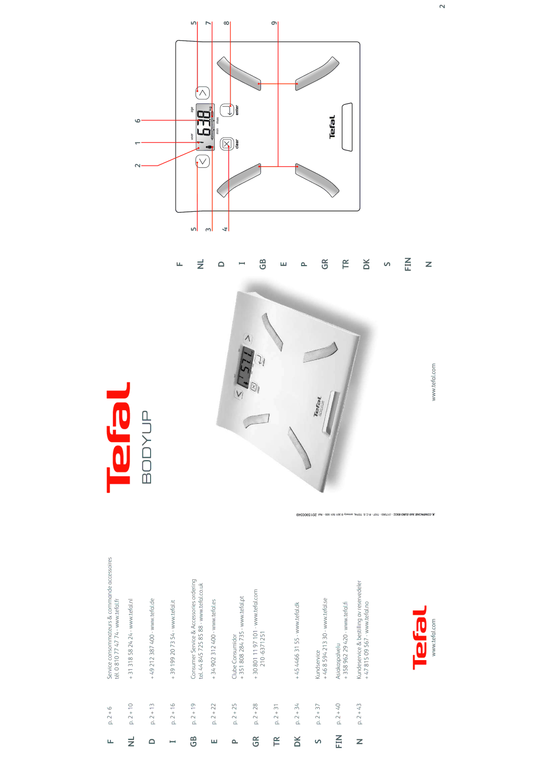 Tefal BM2024F9, BM2024A9, BM2024B9 manual Bodyup 