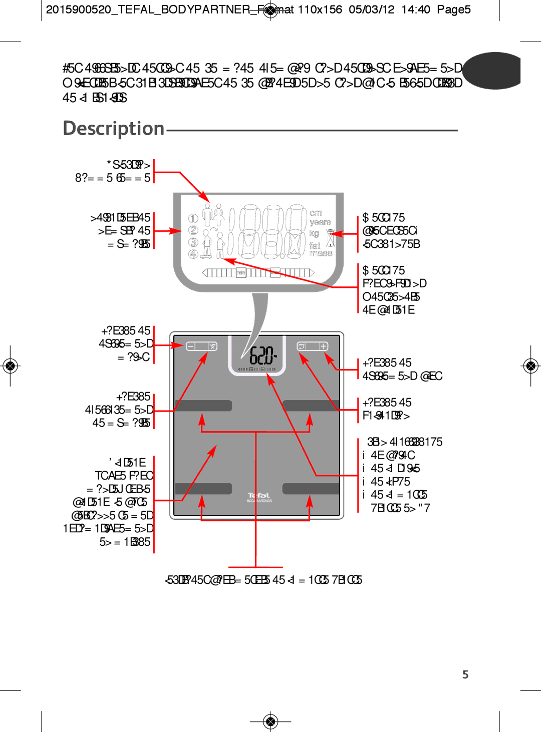 Tefal BM6001V0, BM6001BI manual Description 