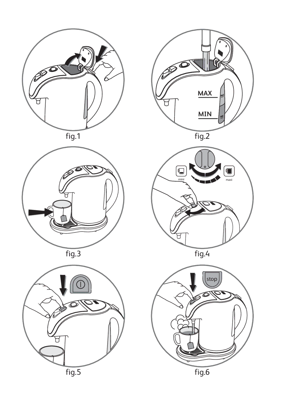 Tefal BR400815, BR400831, BR400830, BR400870 manual Max Min 