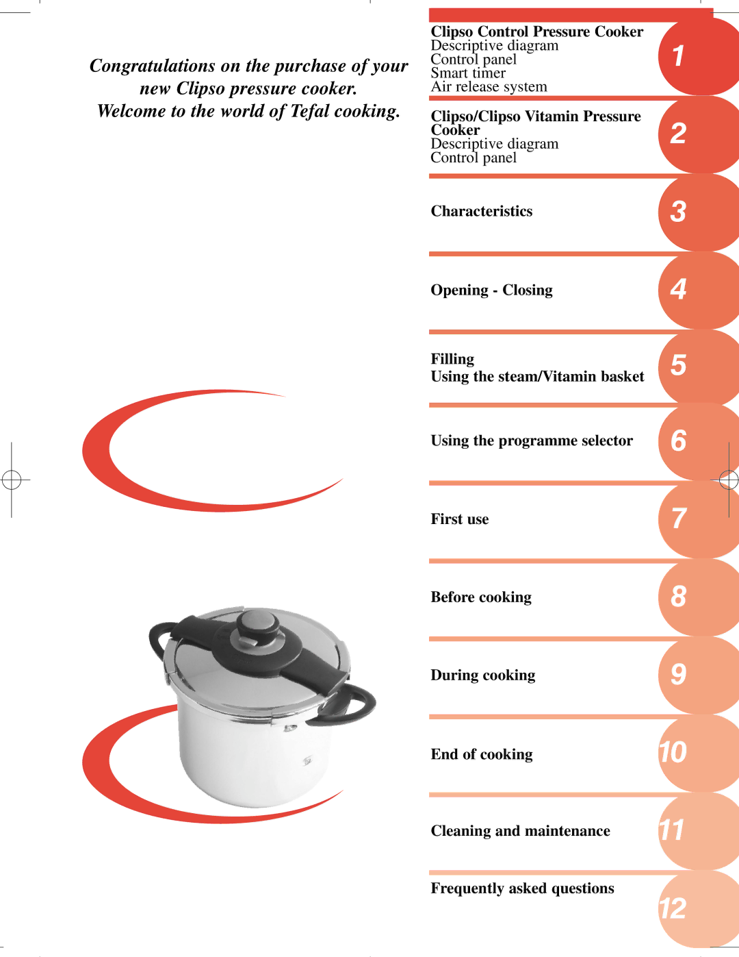 Tefal CLIPSO manual 