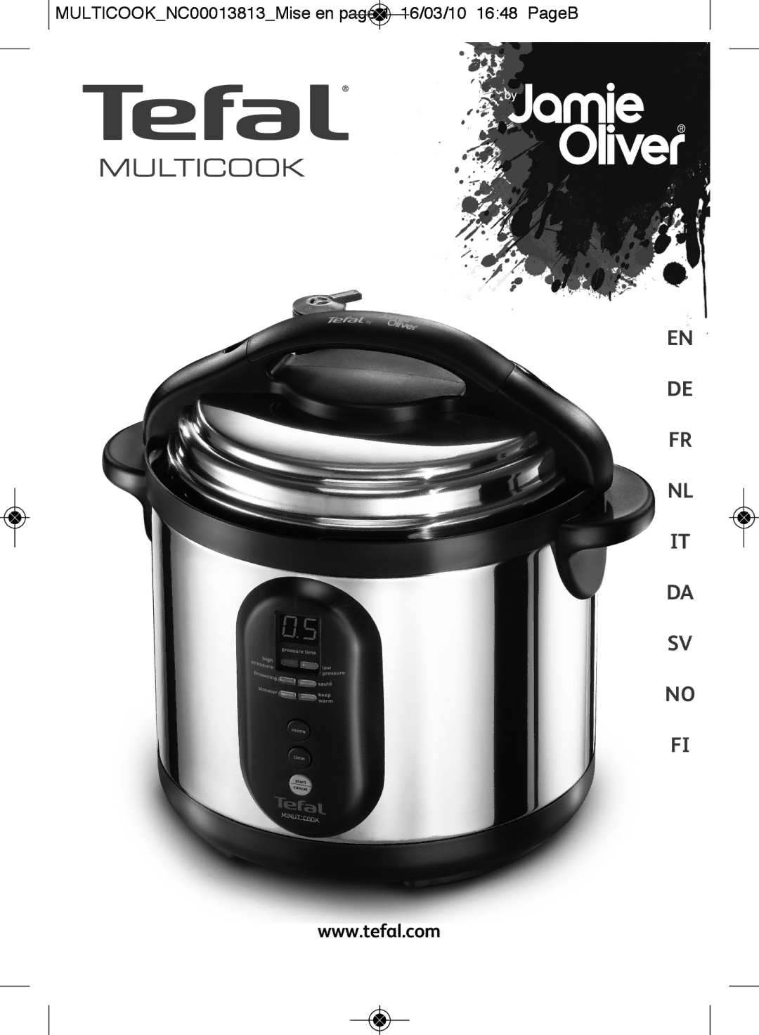 Tefal CY400052, CY400070, CY400015, CY400051, CY4000US manual Multicook, MULTICOOKNC00013813Mise en page 1 16/03/10 1648 PageB 