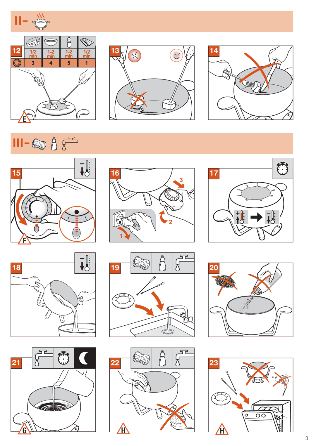 Tefal EF150212 manual Iii 