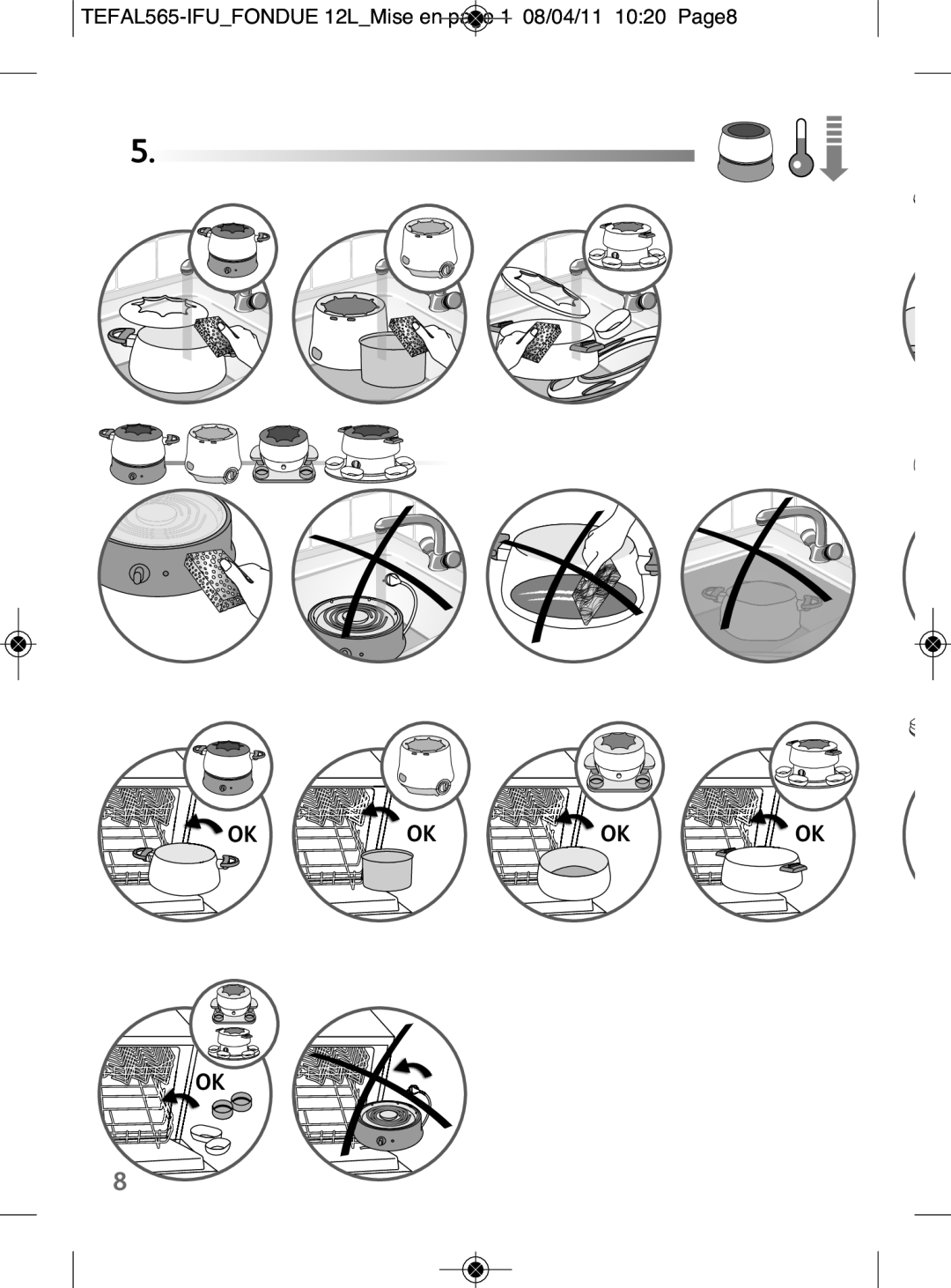 Tefal EF256812 manual TEFAL565-IFUFONDUE 12LMise en page 1 08/04/11 1020 Page8 