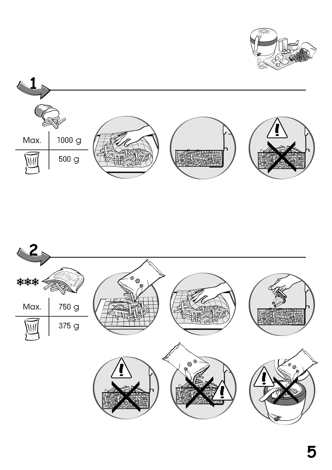 Tefal FF101850, FF101831, FF101851, FF101830 manual Max 