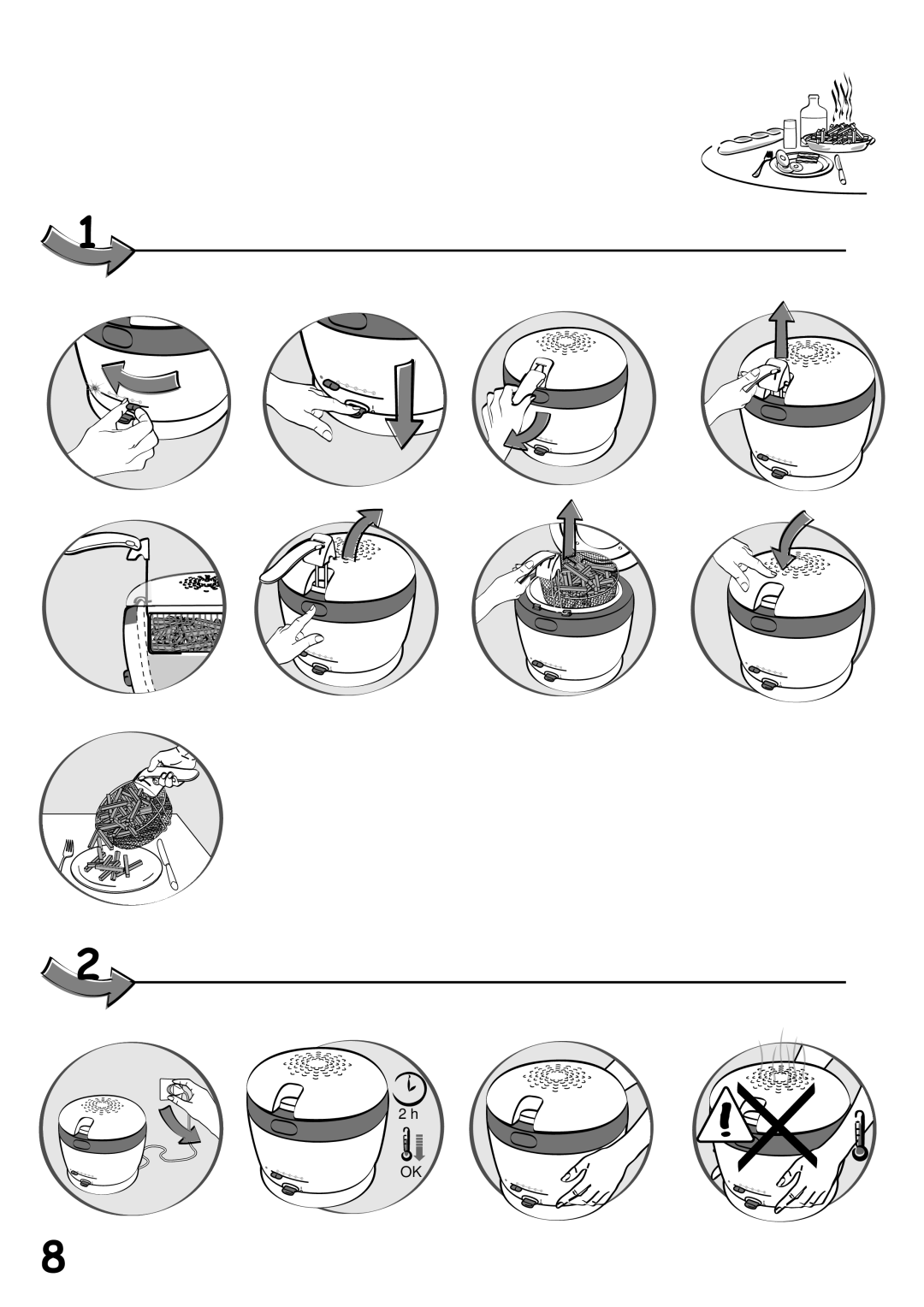 Tefal FF101851, FF101831, FF101850, FF101830 manual 