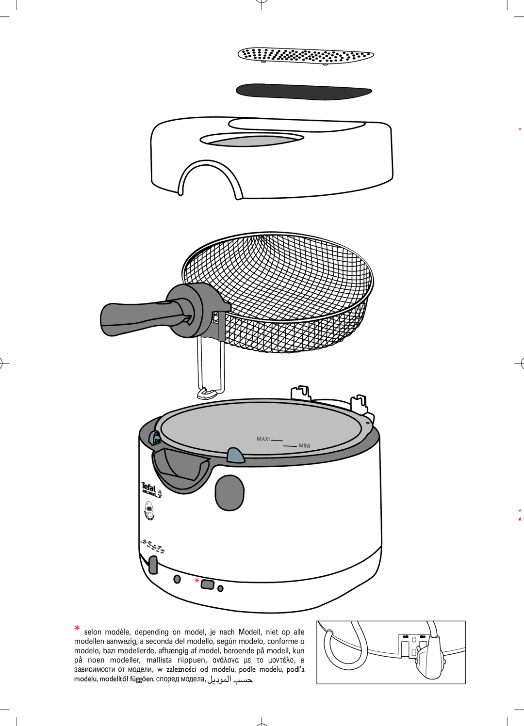 Tefal FF102815, FF102832, FF102830, FF102831 manual Maxi Mini 