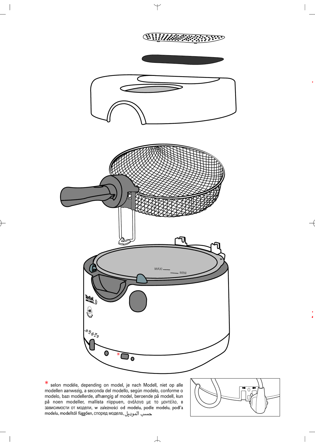 Tefal FF103152, FF103131, FF103130 manual Maxi Mini 