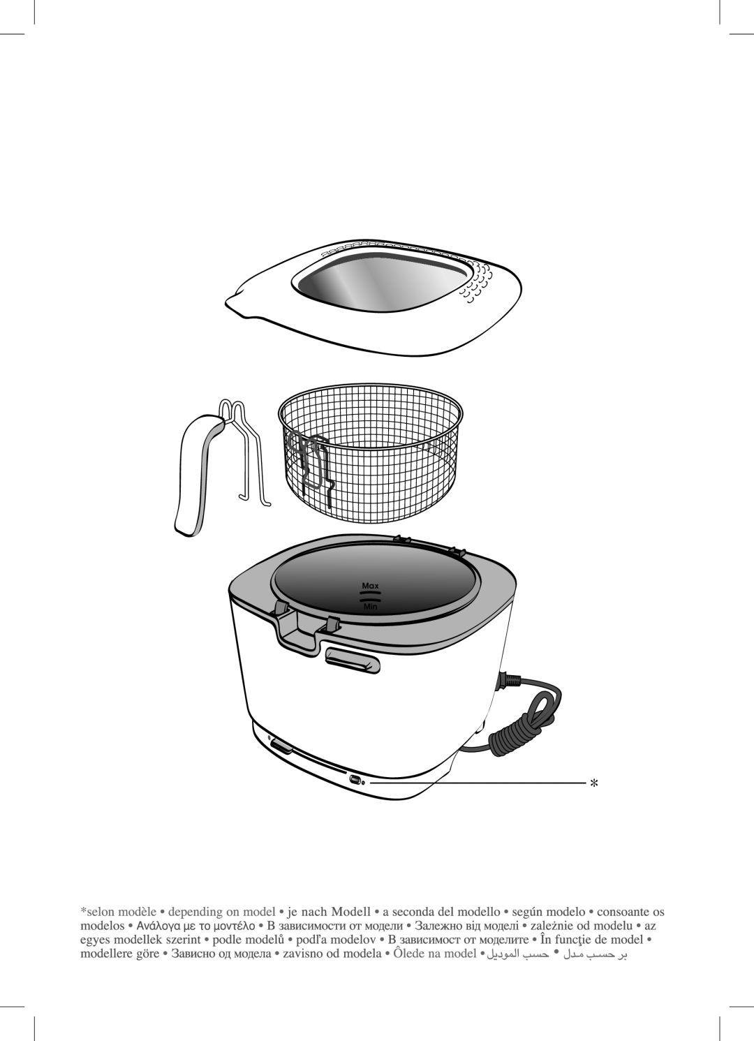 Tefal FF104230, FF104251, FF104250 manual Max Min 