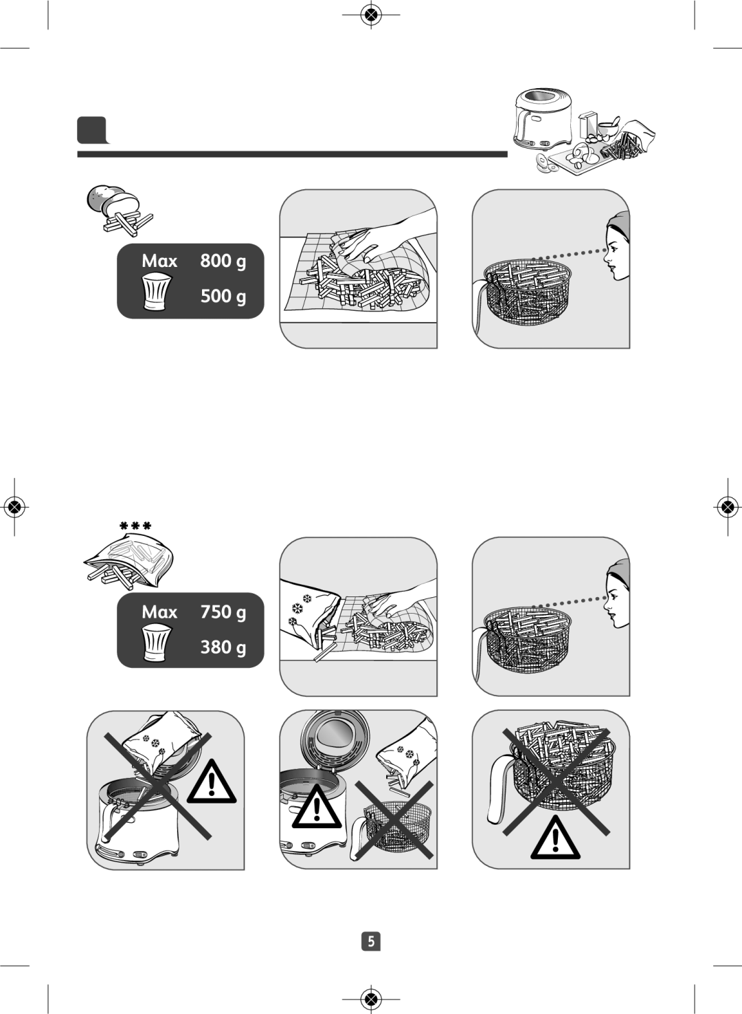 Tefal FF123140, FF123130 manual 