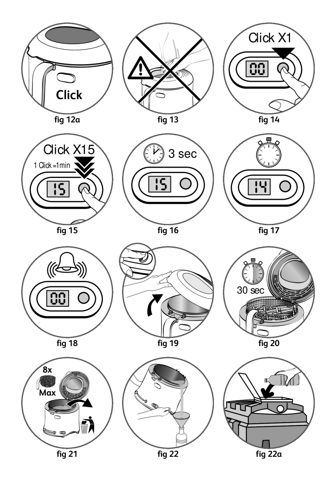 Tefal FF123841 manual Click 