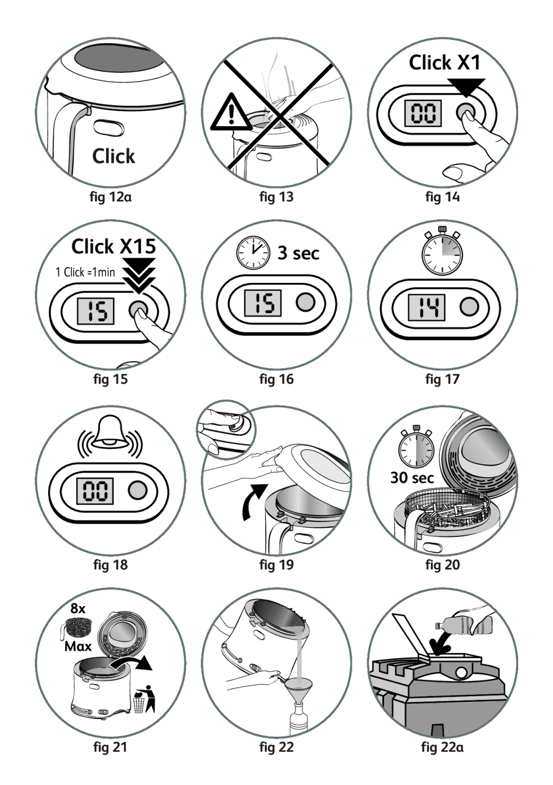 Tefal FF153140 manual Click 