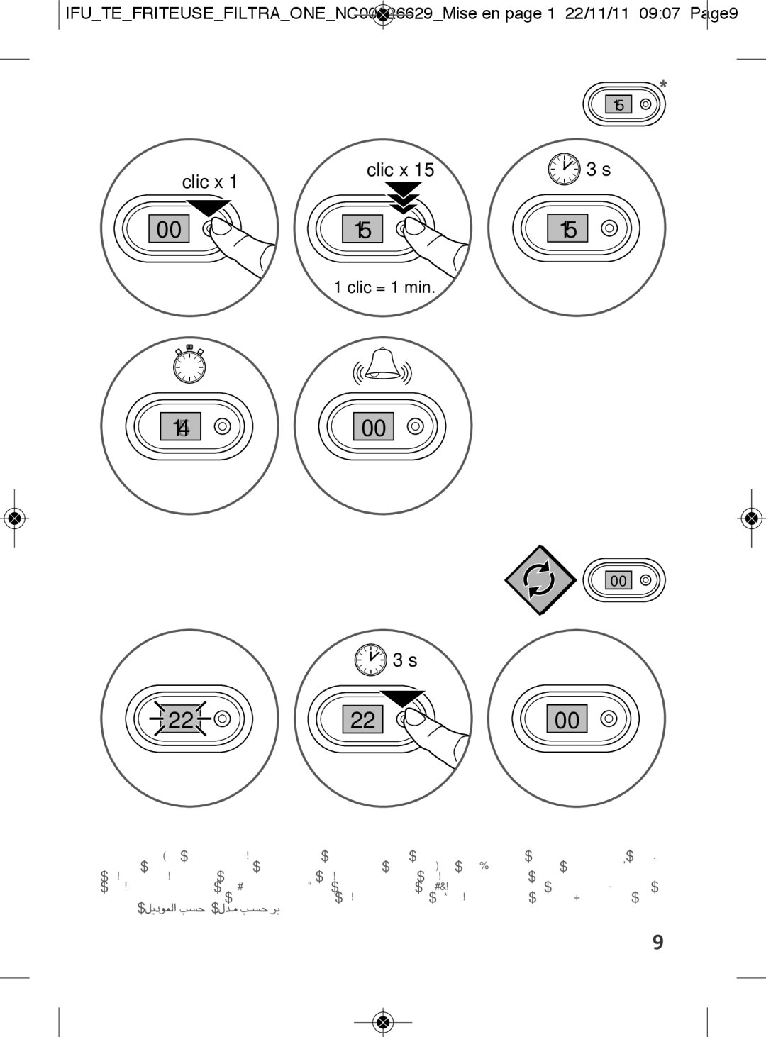 Tefal FF165125, FF165127, FF165151 manual Clic x 