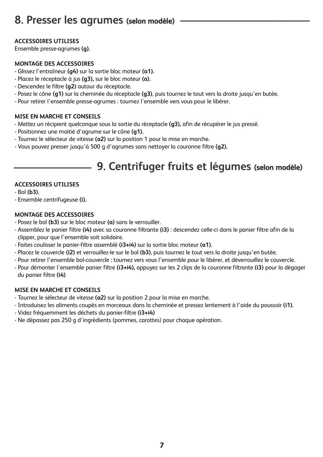 Tefal FP4121AA, FP4111AE, FP412111, FP4111B1, FP413DA3, FP413DB1, FP4111B7, DO302EAA Presser les agrumes selon modèle, Bol b3 