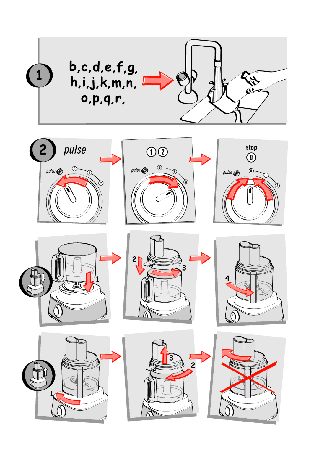 Tefal FP412113, DO302EB1, DO250DA2, FP652DC1, FP413DAD manual D,e,f,g, h,i,j,k,m,n, o,p,q,r 