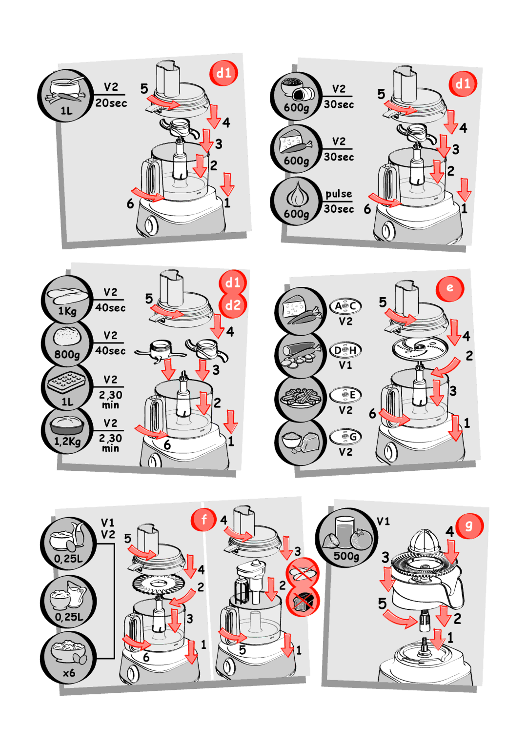 Tefal DO302EB1, FP412113, DO250DA2, FP652DC1, FP413DAD manual V2 5 20sec 