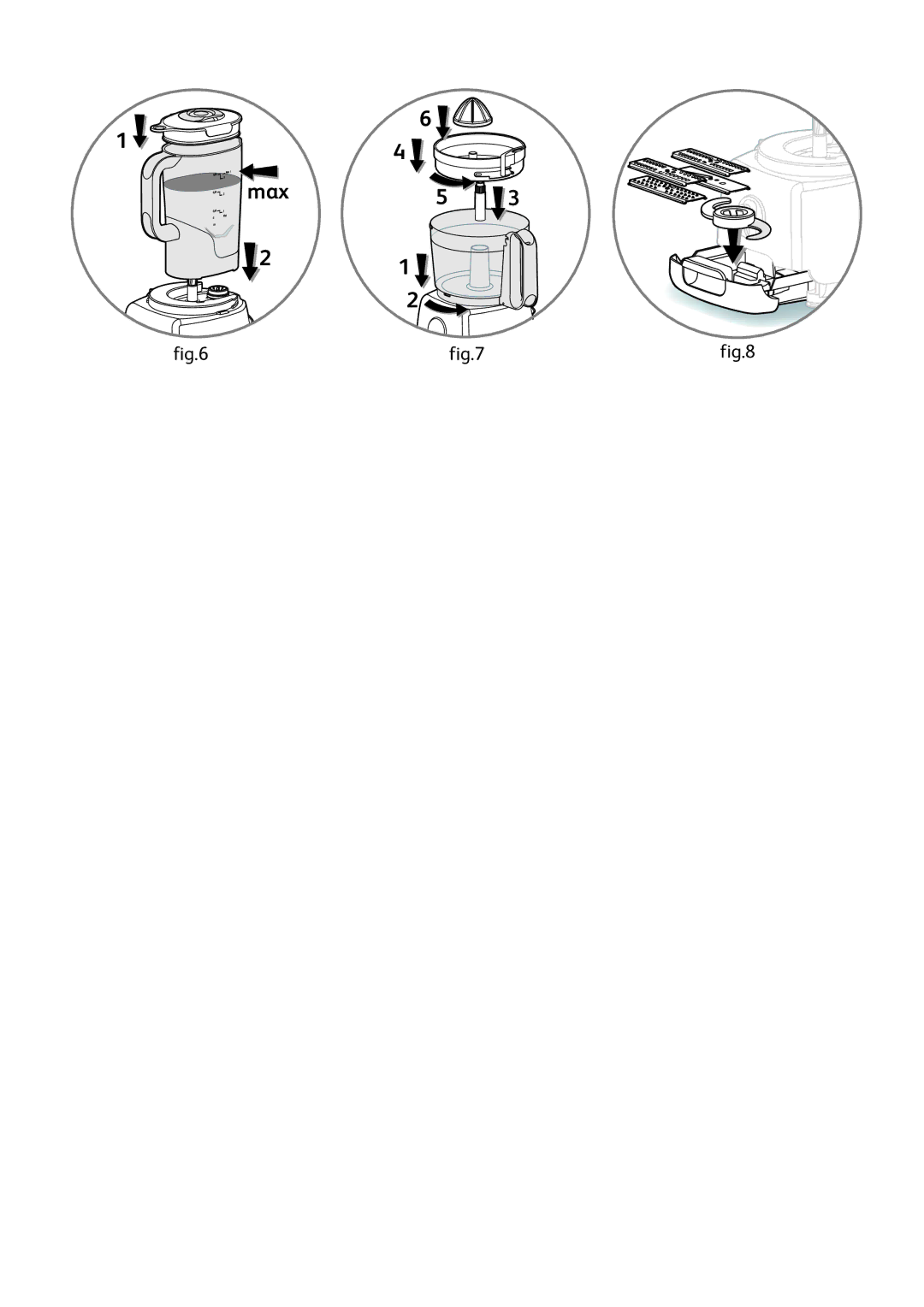 Tefal DO250DCH, FP652DB7 manual Max 